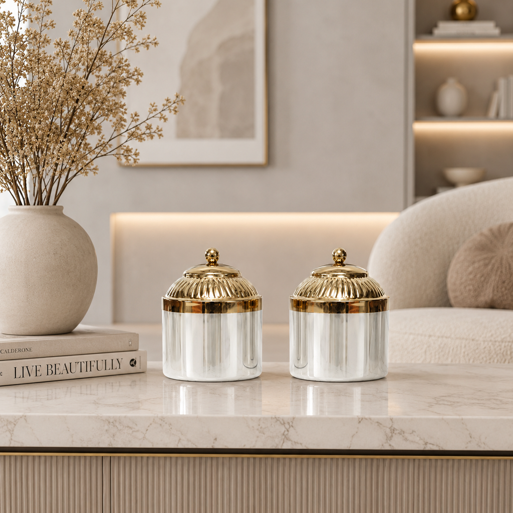 Decorative Storage Jars (Set of 2)