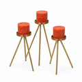 Trio Tealight Candle Stand Set