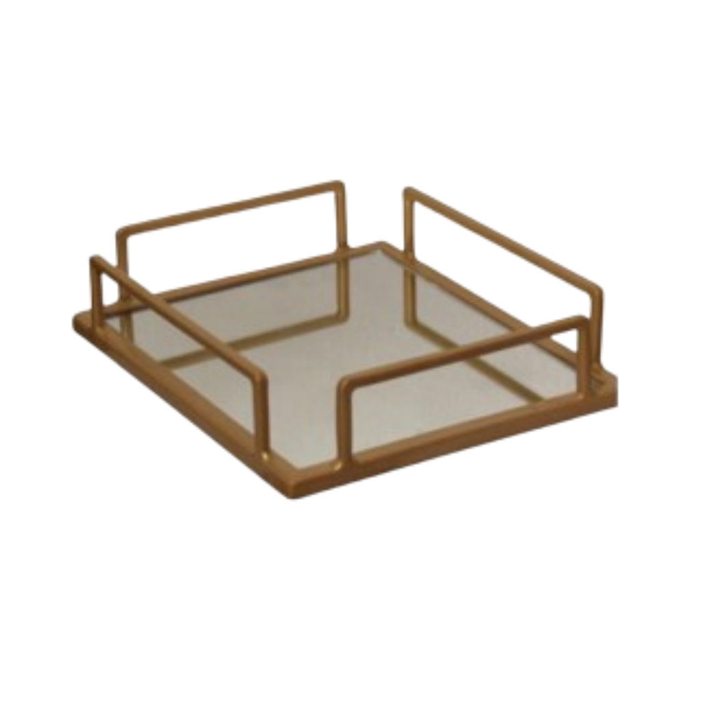 Luxury Marble & Gold Serving Tray