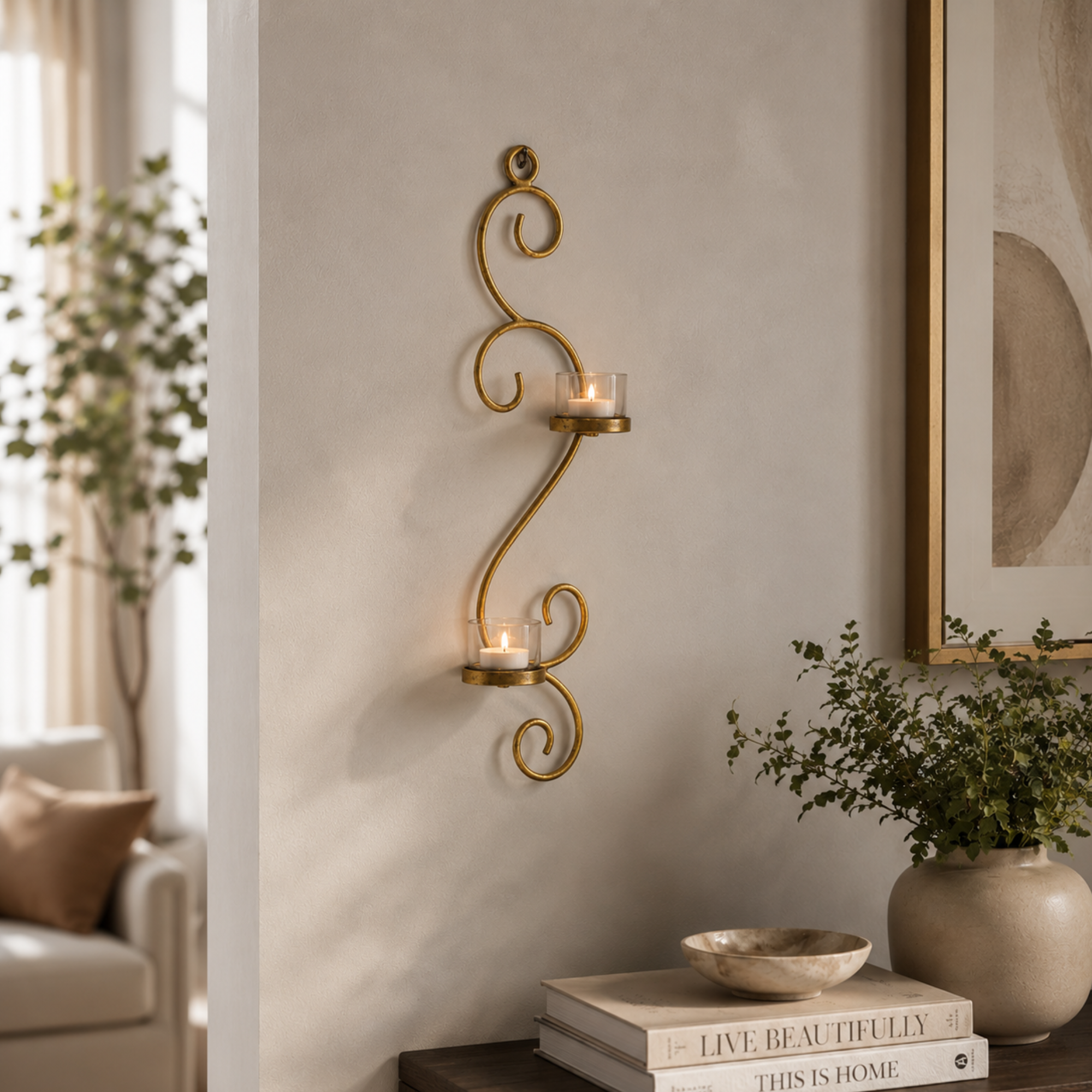 Wall Hanging Candle Holder
