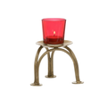 Gold Finish Tripod Tealight Candle Holder