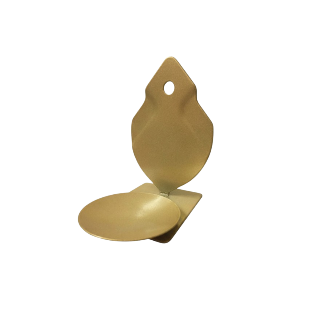 Auric Leaf Gold Candle Holder