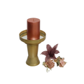 Aurelia Gold Pillar Candle Holder