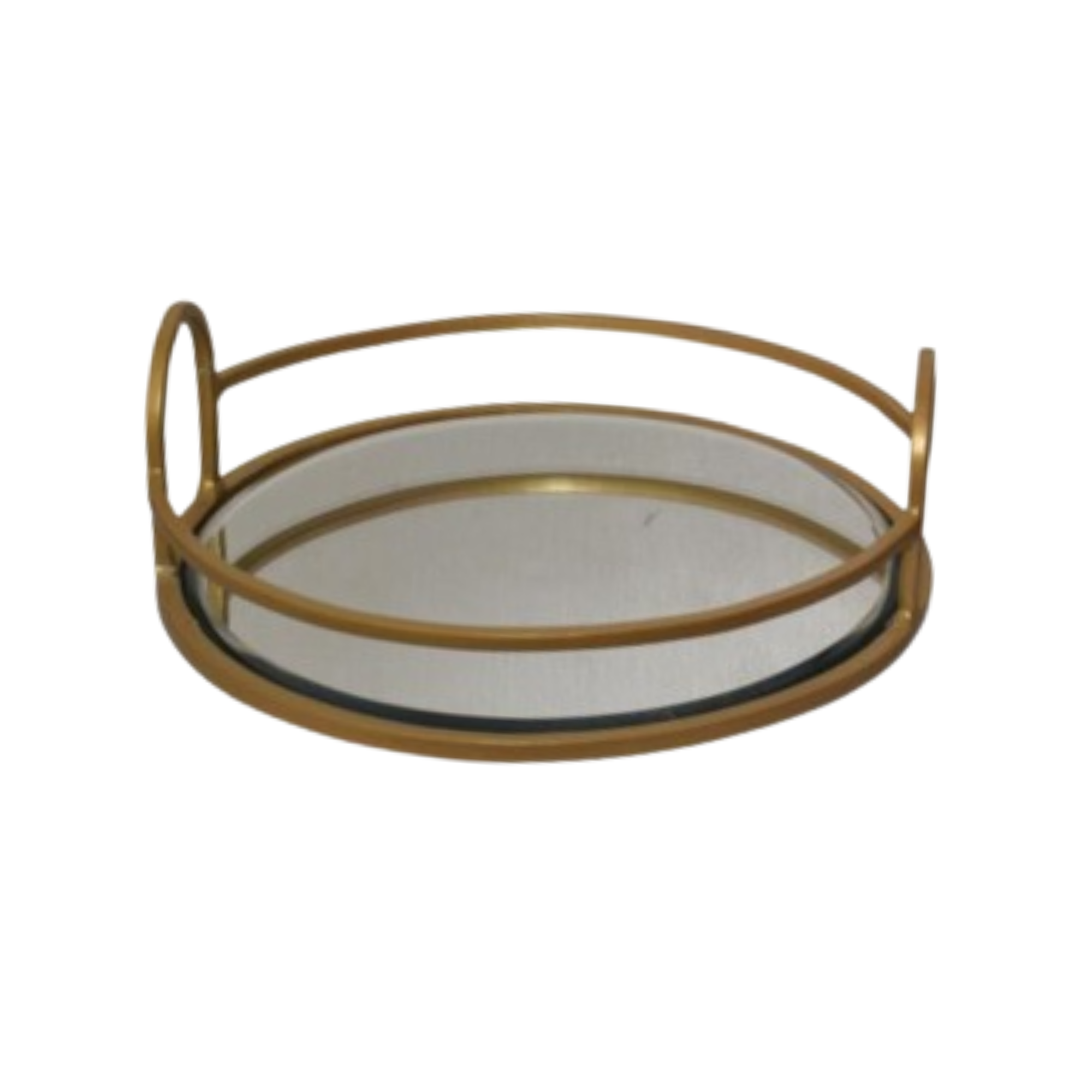 Round Mirrored Serving Tray