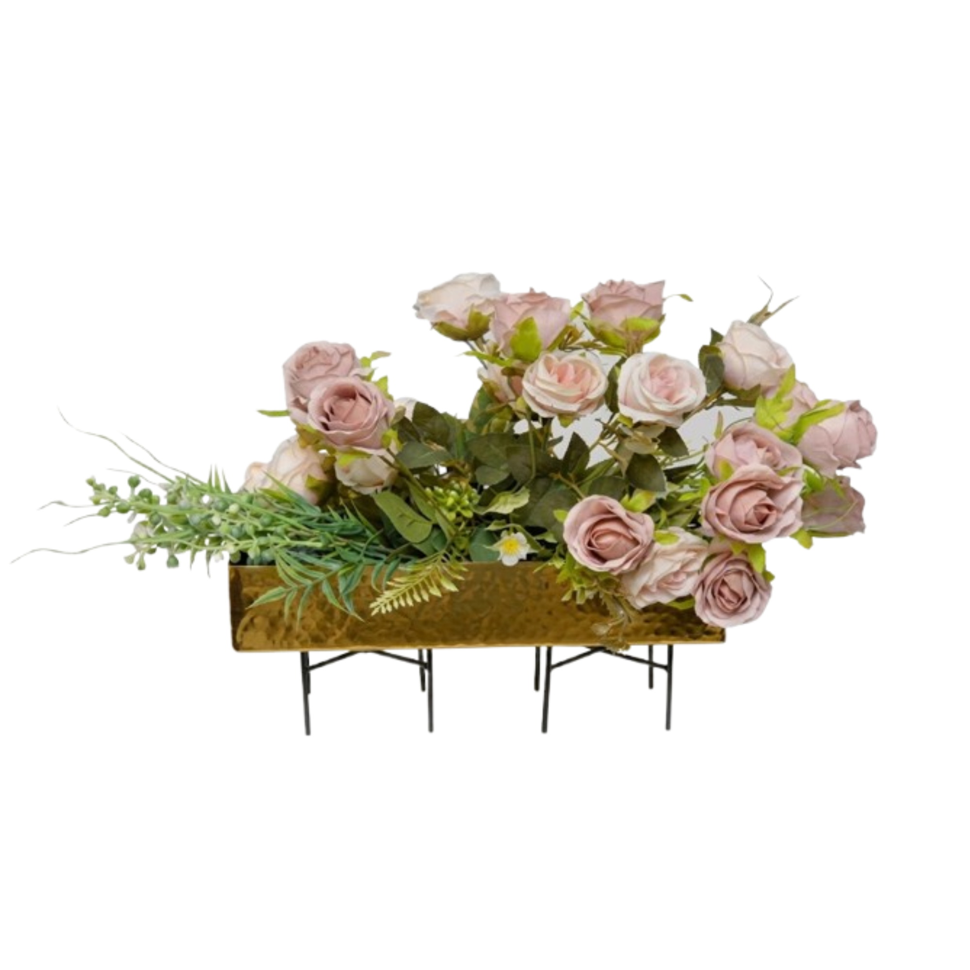 Golden Flora Decorative Tray