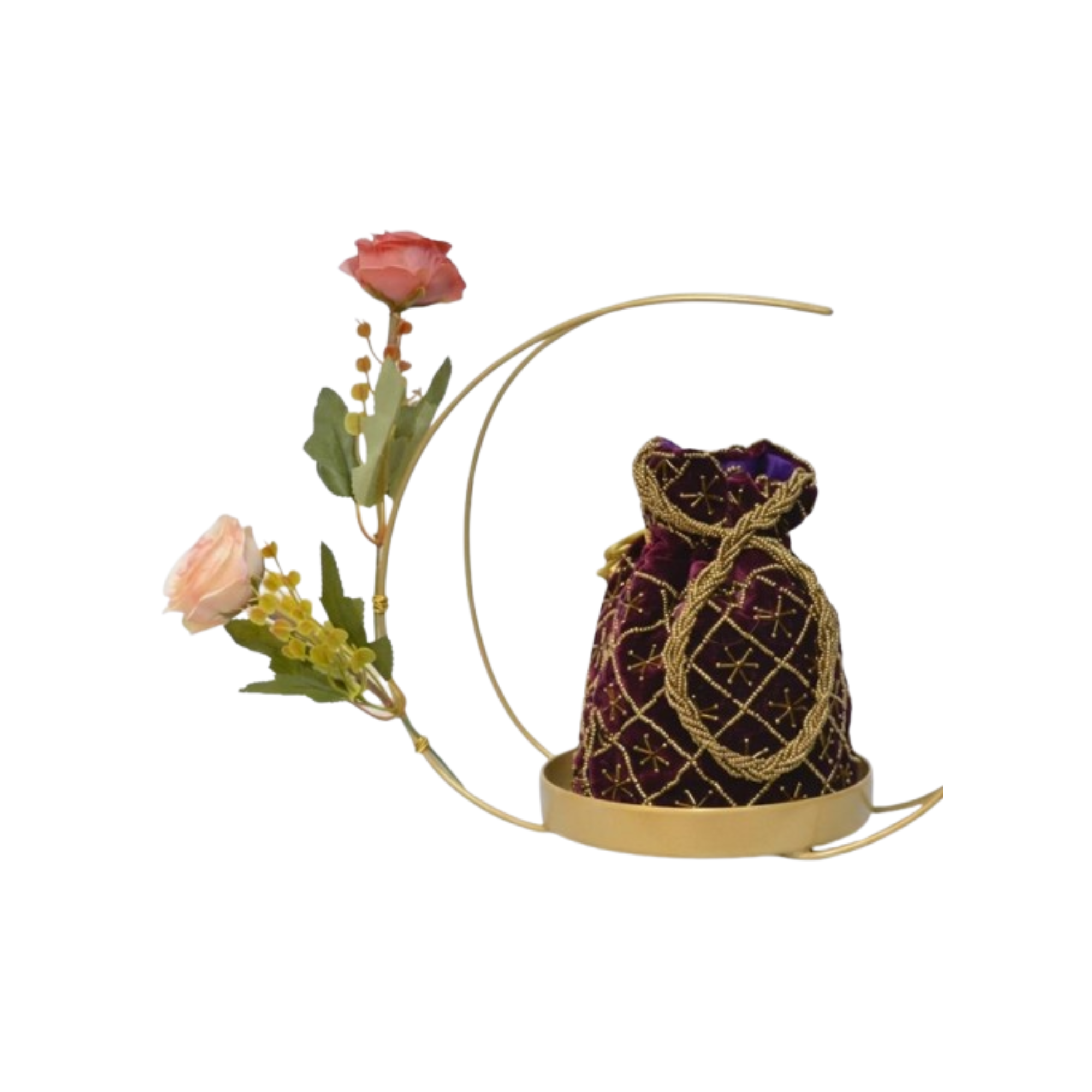 Luna Potli Candle Stand & Luxury Gifting Accent