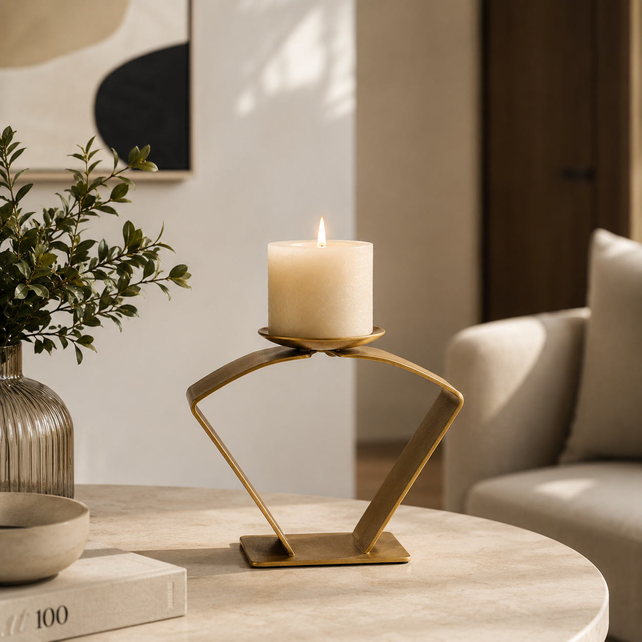 Halo Arc Candle Stand