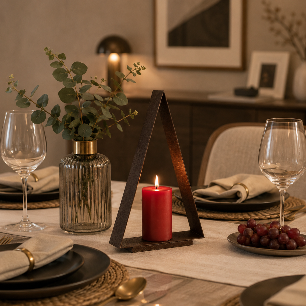 Triangular Candlestand
